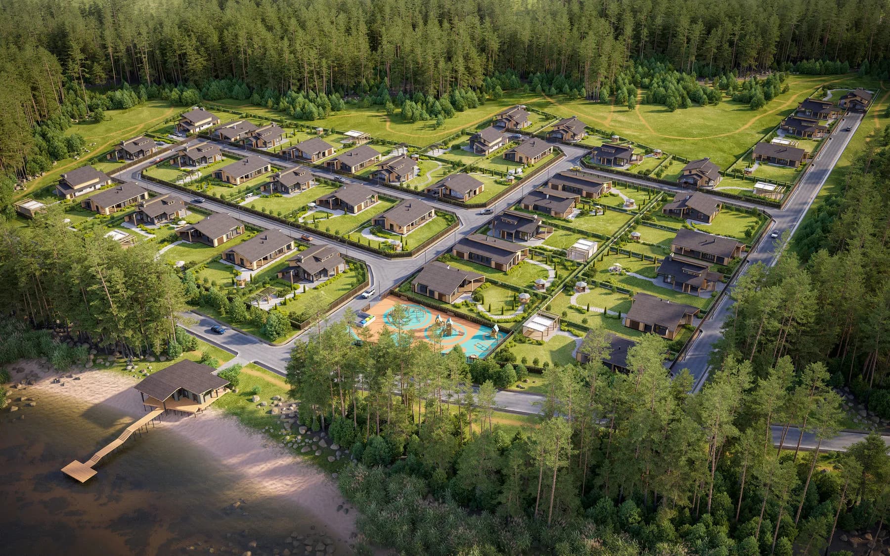 Village 1 architectural visualization cover
